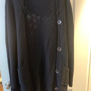 Easel Hooded Cardigan